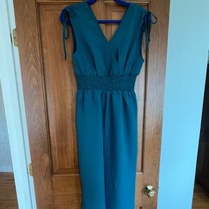 Cupshe teal/green lightweight jumpsuit. Brand new with tags. Medium